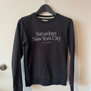 Saturdays New York City Classic Black Crewneck